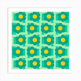 Daisy Pattern Art Print