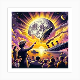 Moonfall the Titanic Art Print