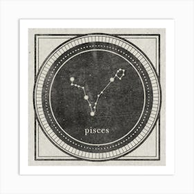 Zodiac Pisces Art Print