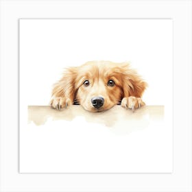 Golden Retriever Puppy 1 Art Print