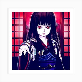 Beautiful anime girl Art Print