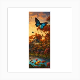 Butterfly Garden Art Print