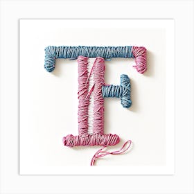 Letter F 6 Art Print