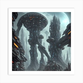 Alien Metropolis 495d3 Art Print