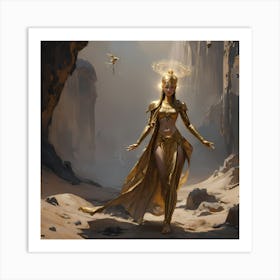 Golden Goddess Art Print