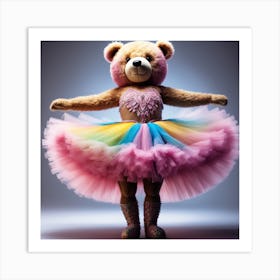 Teddy Bear dancer Art Print