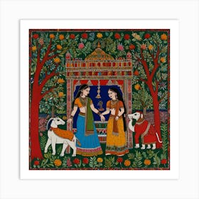 Rajasthani Indian Painting Art Print