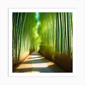 Bamboo Scattered Art Print