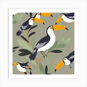 Toucans 2 Art Print