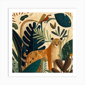 Jungle Animals Art Print