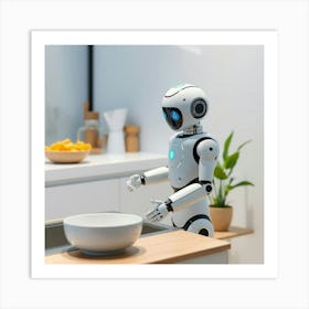 Asm A Smart Robot Wash The Dishes Inside A Smart Home 03e8a9d2 7d14 4a2d 9a4c 23a29c4267f6 Art Print