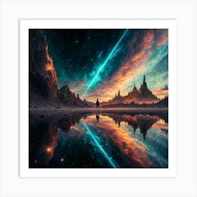 Space Landscape Art Print