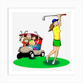 Golf 1 Art Print