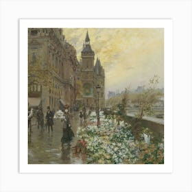 Paris In The Rain 2 Art Print