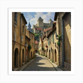 Town In France Art Print