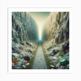 Path Through The Garbage 1 Art Print