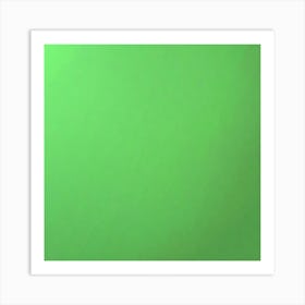 Green Screen Background Art Print