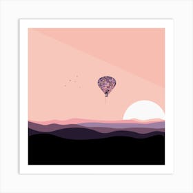 Hot Air Balloon In The Sky Art Print