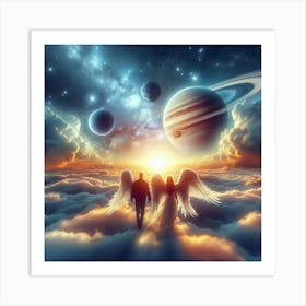 Angels In The Sky 3 Art Print