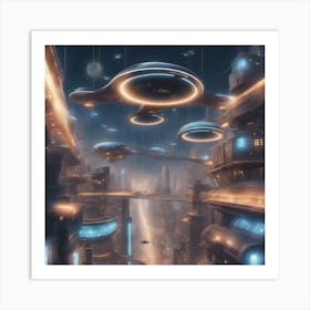 Futuristic City Art Print