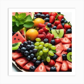 Fruit Platter Art Print