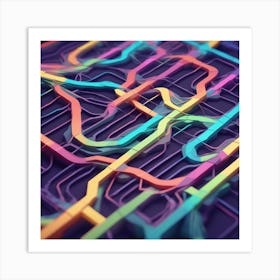 Circuit Board Art Print