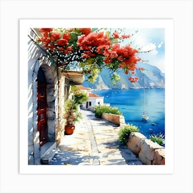 Greece Painting3 Art Print