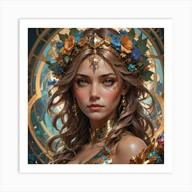 Leo woman Art Print