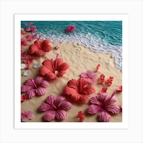 Hibiscus Flowers 1 Art Print