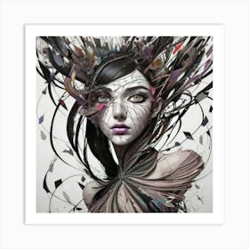 Abstract Girl (71) Art Print