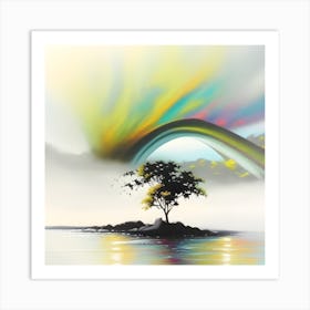 Rainbow Tree Art Print