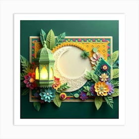 Islamic Ramadan Greeting Card 5 Art Print