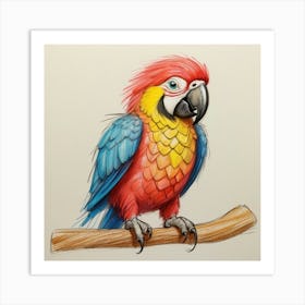 Parrot 52 Art Print