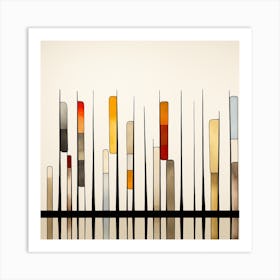 Glass Rods 1 Art Print