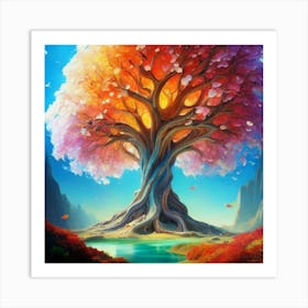 Tree Of Life oil painting abstract painting art 6 Art Print