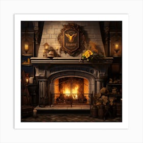 Fireplace 3 Art Print