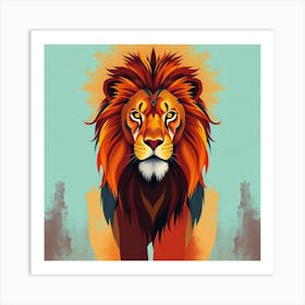 Lion head 1 Art Print