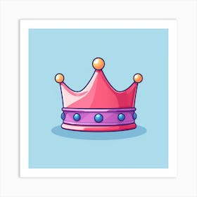 Cartoon Crown Art Print