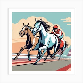 Horse Racing 13 Art Print