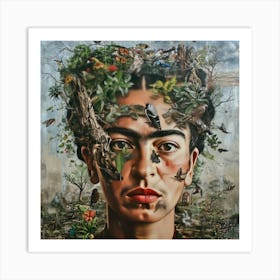 Frida Kahlo Environmental Campaigner Art Print