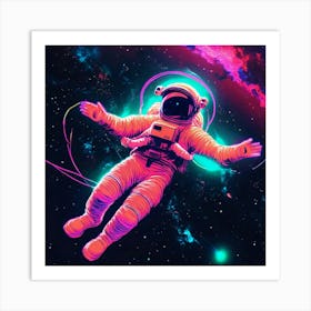 Spaceman In Space Art Print