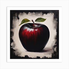 Black Apple Art Print