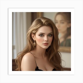 Alluring Gaze Art Print