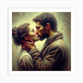 Kiss me Art Print