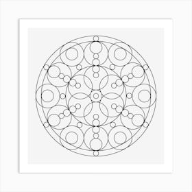 Circle Mandala 01 Art Print