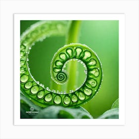 Spiral Fern 1 Art Print