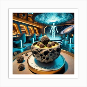 A Futuristic Dish Called Asteroid Truffle Soup Ser Art Print