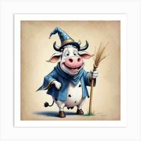 Wacky Cow Art Print