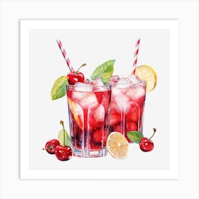 Cherry Lemonade 14 Art Print