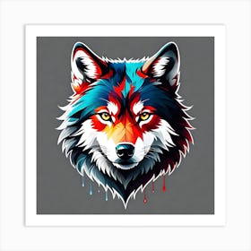 Wolf Painting 1 Art Print